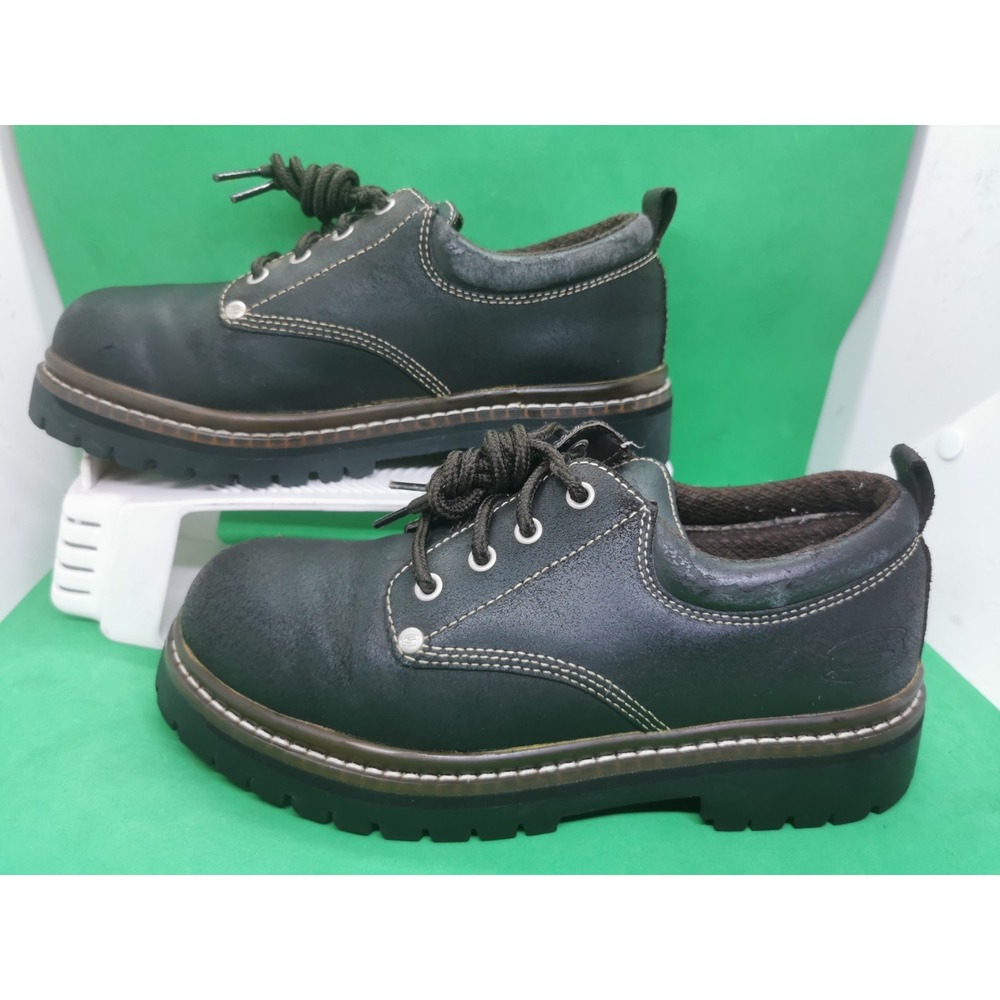 Vintage Skechers Shoes Womens Size 8 Leather Oxford Platform Chunky Jammer Y2K